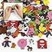 Foam Farm Shapes with Adhesives, Bulk Set of 500 - DIY Crafts for Kids
