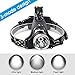 econoLED Headlamp, Head Lamp, Waterproof 4 Modes Rechargeable Xtreme Bright LED Headlight Flashlight Torch for Hiking Camping Running (2PCS 18650 Batteries and Charger Included)