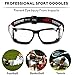 EverSport Sports Goggles Protective Basketball Glasses Safety Goggles for Adults with Adjustable Strap for Basketball Football Volleyball Hockey Rugby 1606 (Black)