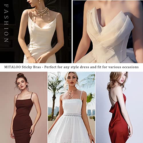 MITALOO Adhesive Bra Invisible Sticky Strapless Push up Backless