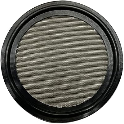 DR.COMPONENT 2" Sanitary Tri-Clamp Gaskets 2pk Black Buna-N Bonded Screen 240