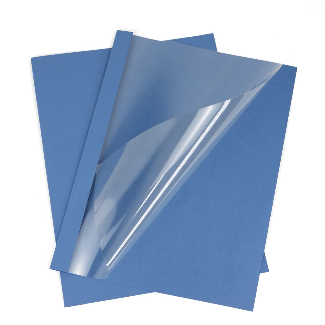 RAYSON Thermal Binding Covers, 55 Sheets, 6 mm, A4, Blue, Pack of 25
