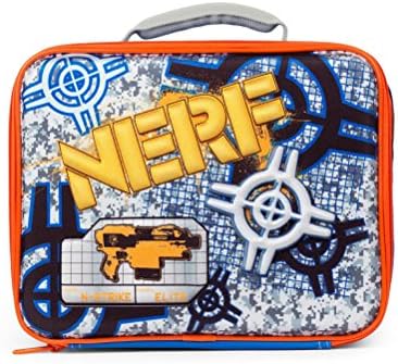 Nerf Target Elite Insulated Lunch Box - Blue/Orange