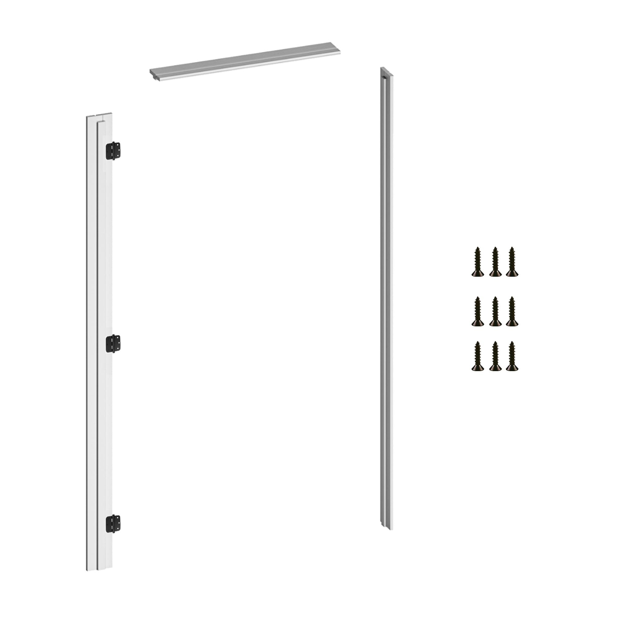 Composite Door Jamb Ready-to-Assemble Prehung Door Jamb Frame kit, Primed Composite Door