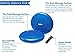 Inflated Stability Wobble Cushion, Including Free Pump/Exercise Fitness Core Balance Disc (Blue)