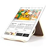Tablet Stand, Premium Hard Natural Wood Stand Holder for iPad Mini, iPad Air / iPad Air 2, iPad Pro, Tab 2/3/4/note 10.1, Google Nexus 7/9/10, E-readers and Most Other Tablets (MM580) (Walnut Color)