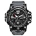 SMAEL Watch, Military Army Watch Analog Digital Dual Time Large Face Wrist Watch Sports Watch for Men (Grey)