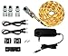 Inspired LED Cut and Connect Series | Super Bright - 18 LEDs per Foot | Warm White ~3000 K | 9.5ft/ 3M | Flex LED Kit | Cut to Size DIY | Dimmable | Install in Minutes!