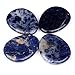 TGS Gems® Sodalite Carved Thumb Irish Worry Stone Healing Crystal Free Pouch Sold by 1pcs