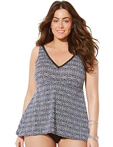 Swimsuits for All Women's Plus Size Flowy Tankini Top Swimsuits for All Women's Plus Size Flowy Tankini Top