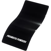 PRISMATIC POWDERS High Gloss Black Polyester Powder Coating, 1 lb | High-gloss solid-tone polyester powder coating in High Gloss Black for compatible powder-ready metal projects; 1 lb