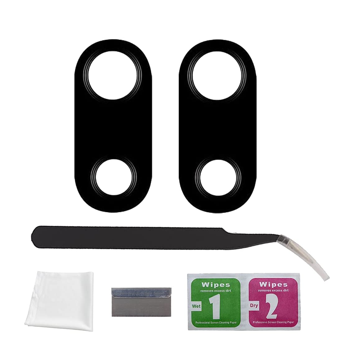 Eonpam 2 Pack Rear Back Camera Lens Glass Replacement for (Huawei P Smart Z) Original Quality with Professional Repair Kit