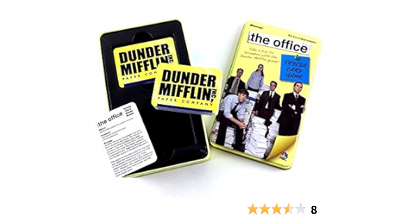 Amazon Com The Office Trivia Card Game Original Edition In Tin Box Toys Games