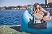 Live Infinitely Inflatable Air Lounger Chair Features Headrest, 2 Pockets, 700 Gauge Inner Liner, 420D Ripstop Exterior & Travel Bag Use On Beach Or In The Pool 9’ Long & Holds 500 (Bright Blue)