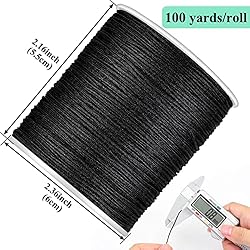 Black Nylon String, Anezus 0.8mm Nylon Thread