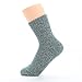 Ueither Womens 5 Pairs Vintage Style Thick Knitting Wool Warm Winter Fall Crew Socks (Shoe Size:6-10)