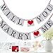 ZJCilected WILL YOU MARRY ME Wedding Party Banner Bunting Garland Decoration Photo Props