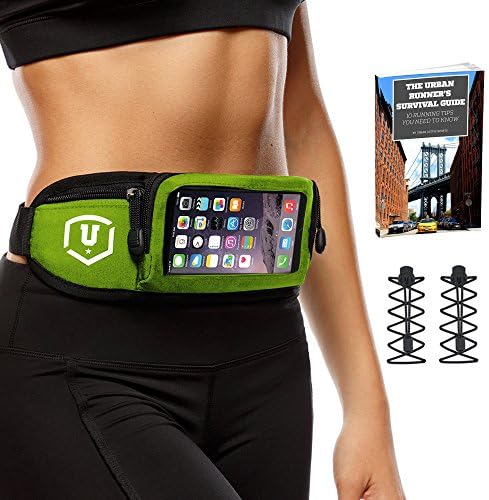 Running Belt PLUS Two Bonuses: Elastic Locking Laces &amp; Urban Runner's Ebook