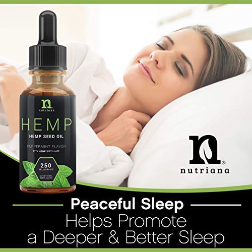 Best Hemp Oil for Sleep Aid – Natural Hemp Seed Oil Extract Drops for Sleep Support and Anxiety | Sleep Aid for Adults 250 mg of Hemp Oils