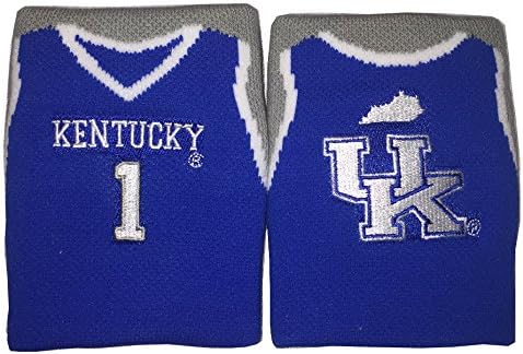 Kentucky Wildcats Basketball Jersey NCAA Fan Band Wristbands - Set of 2