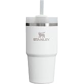 STANLEY Quencher H2.0 Flow State Tumbler, 20 oz, Frost | Straw and 3-Position Lid | Cup Holder Compatible for Travel | Insulated Stainless Steel Cup | BPA-Free