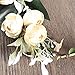 Floral Fall Adjustable Bridal Flower Garland Headband Flower Crown Hair Wreath Halo F-83 (A-Champagne)