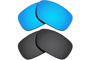 Polarized Replacement Lenses for Oakley Twoface Sunglasses - Black&Ice Blue Mirrored