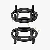 Zhongma 2 Pack 8.7" Fully Assembled Sturdy Potted Plant Stand Flower Pot Holder Heavy Duty Construction, Low Plant Stand for 