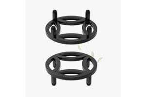 Zhongma 2 Pack 8.7" Sturdy Potted Plant Stand Flower Pot Holder Heavy Duty Construction, Low Plant Stand for Home Indoor and Outdoor, Sturdy plant riser and saucer without Installation Required