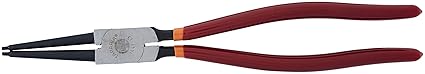 Taparia 1441-13 Steel (320mm) Internal Straight Nose Circlip Plier (Red and Black)