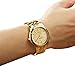 WWOOR Men's Business Quartz Watches Stainless Steel Band Waterproof Wristwatch