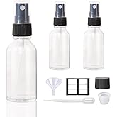 StellaCare 1oz Spray Bottles,Refillable Empty Glass Spray Bottles for Hair,Essential Oil,Plants, Cleaning Solutions(3 Pack)