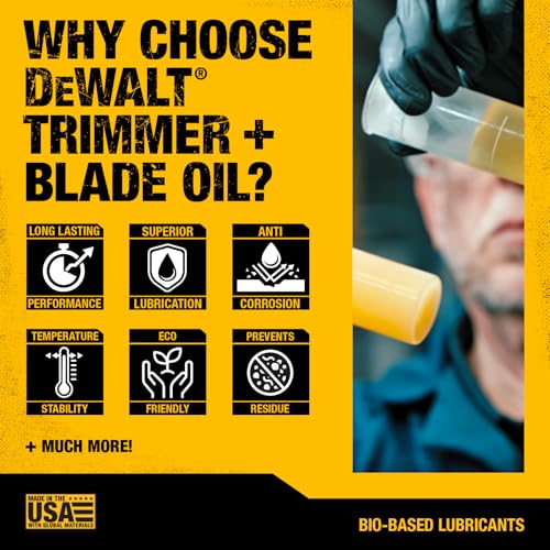 DEWALT Hedge Trimmer Oil – Biodegradable, High-Speed Commercial Blade Lubricant – Eco-Friendly, photo 11