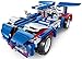 Bo Toys R/C 2 in 1 Sports car and Semi-trailer truck Building Bricks Radio Control Toy, 455 Pcs DIY Kit with USB Rechargeable Battery, Construction Build It Yourself Toys