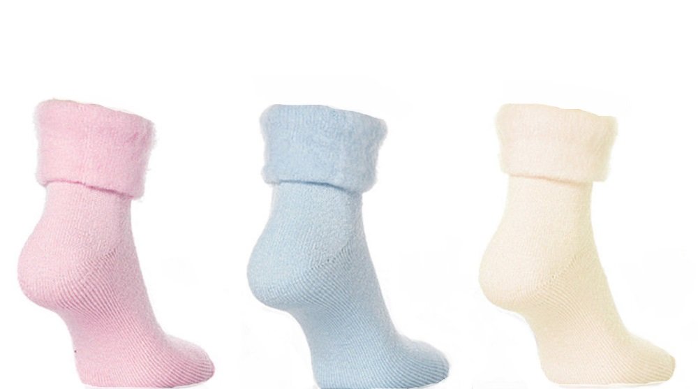 3 Pairs Of Ladies Brushed Thermal Bed Soft and Cozy Socks Size 4-7