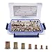 Metric Rivet Nuts 170 pcs, Zinc Plated Carbon Steel Rivnuts,Treaded Insert Nutsert M3 M4 M5 M6 M8 M10 M12