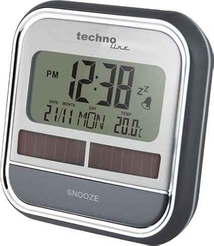 Technoline, Solarwecker WQ 140 mit Innentemperaturanzeige sowie Datums- und Wochentagsanzeige
