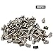 200PCS Ribbon Ends Fastener Kneading Clamp Ends Clasps Textured Crimp Ends 10mm