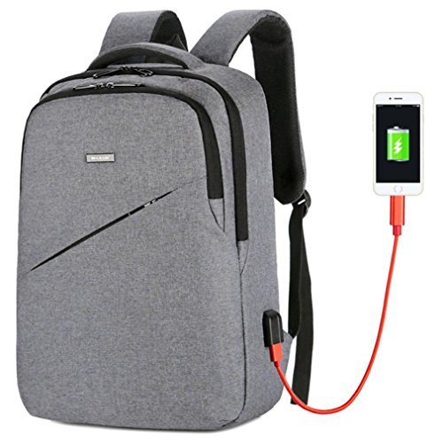 Laptop Backpack,Realdo Business Travel Backpack with USB Charging Port & Headphone interface for Student,Fits Under 17-Inch Laptop Notebook