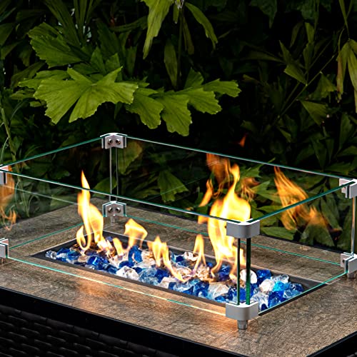 GASPRO 20 lbs Bahama Blend Fire Glass for Fire Pit Table, Decorative