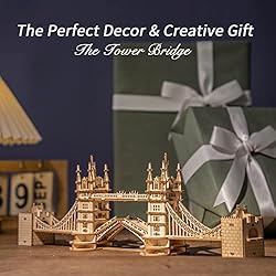 ROBOTIME 3D Puzzle Wooden Craft Kits with LED Light