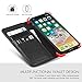 iPhone X Case, iPhone 10 Case, SHIELDON Genuine Leather iPhone X Wallet Case Folio Magnetic Book Design with KickStand, Credit Card Slots and TPU Full Proteciton Case for iPhone X (5.8