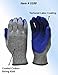 G & F Products 12 Pairs X-Large Rubber Latex Double Coated Work Gloves for Construction, gardening gloves, heavy duty Cotton Blend,3100XL,Blue