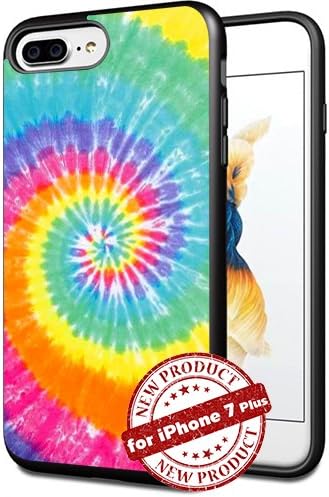 Hippy Tie Die Dye Apple iPhone 7 Plus 7+ Case 5.5 Inch Picture Art Design Cover Slim Rubber Case