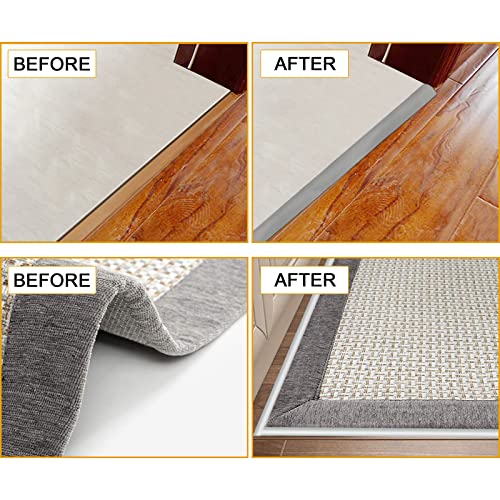 Floor Rubber Transition Strip Self Adhesive Carpet to Tile Transition Strip Edging Trim Strip