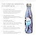 Simple Modern 25oz Wave Water Bottle - Stainless Steel Double Wall Vacuum Insulated Metal Reusable - Leakproof Pattern: Plum Timber