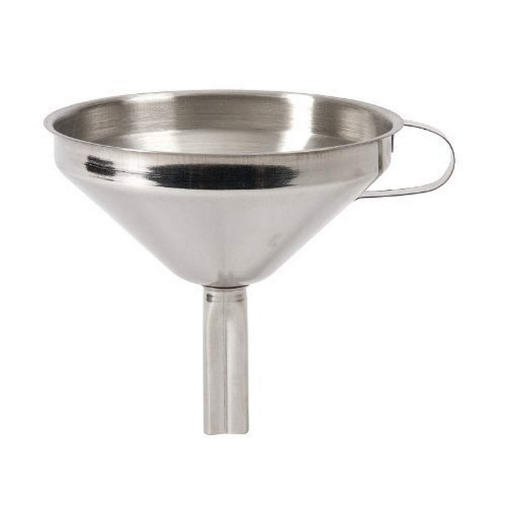 KitchenCraft Stainless Steel Kitchen Filter Funnel, 13 cm (5"), Silver