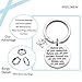 FEELMEM Graduation Gifts Behind You All Memories Before You All Your Dream Graduation Keychain Inspirational Graduates Gifts 2018, 2019 (Silver)