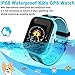 [SIM Card Included] Kids Smartwatch with GPS Tracker, Waterproof Smart Watch for Kids Boys Girls Age 3-12 Year Old, SOS Alarm Clock Digital Wrist Watch Phone Holiday Birthday Gift (Blue)