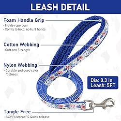 GAMUDA Small Pet Harness Collar and Leash Set, Step